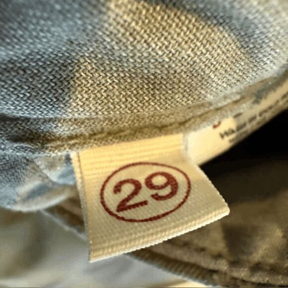 J Brand Women's Olive Green Button Fly Chino Pants Army Green Pockets Size 29 - Picture 9 of 15